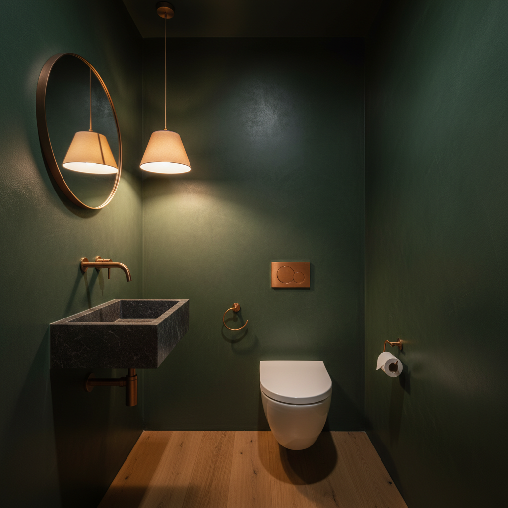 Toilet in tadelakt
